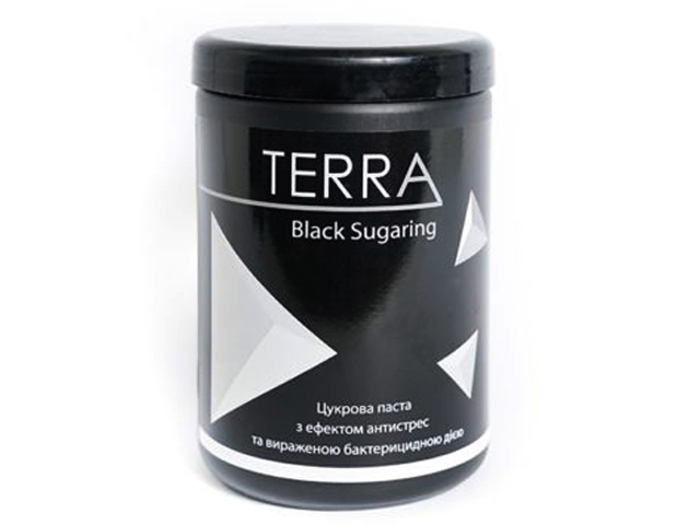 Сахарная паста для эпиляции черная Terra Black Super Hard ( супер — плотная) 1400 гр